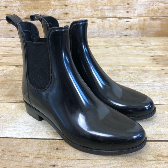 Sam Edelman Shoes - Sam Edelman Black Gloss Tinsley Chelsea Rain Boot